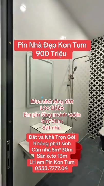 Nhà phố Lê Lợi, Kon Tum 150m² - Giá 900 triệu, ô tô vào tận nhà!