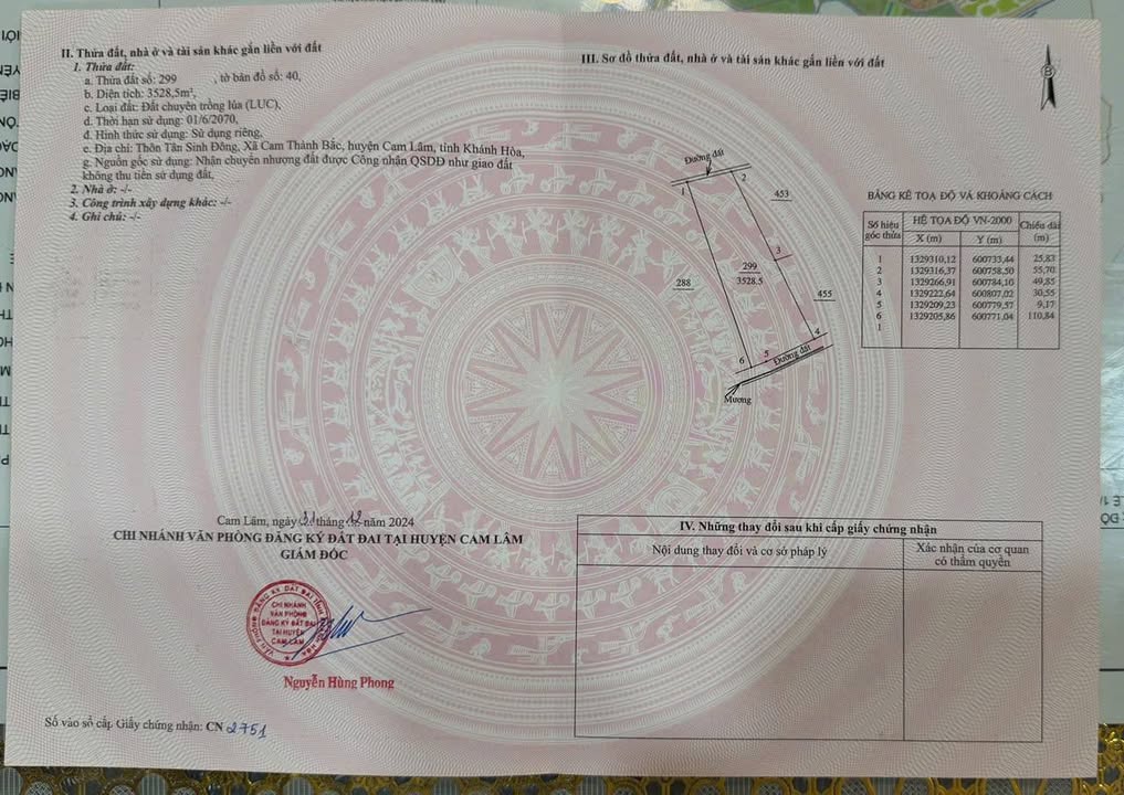 Đất nông nghiệp Cam Thành Bắc 12,699m² giá thỏa thuận - 2 mặt đường ô tô vào tận nơi!