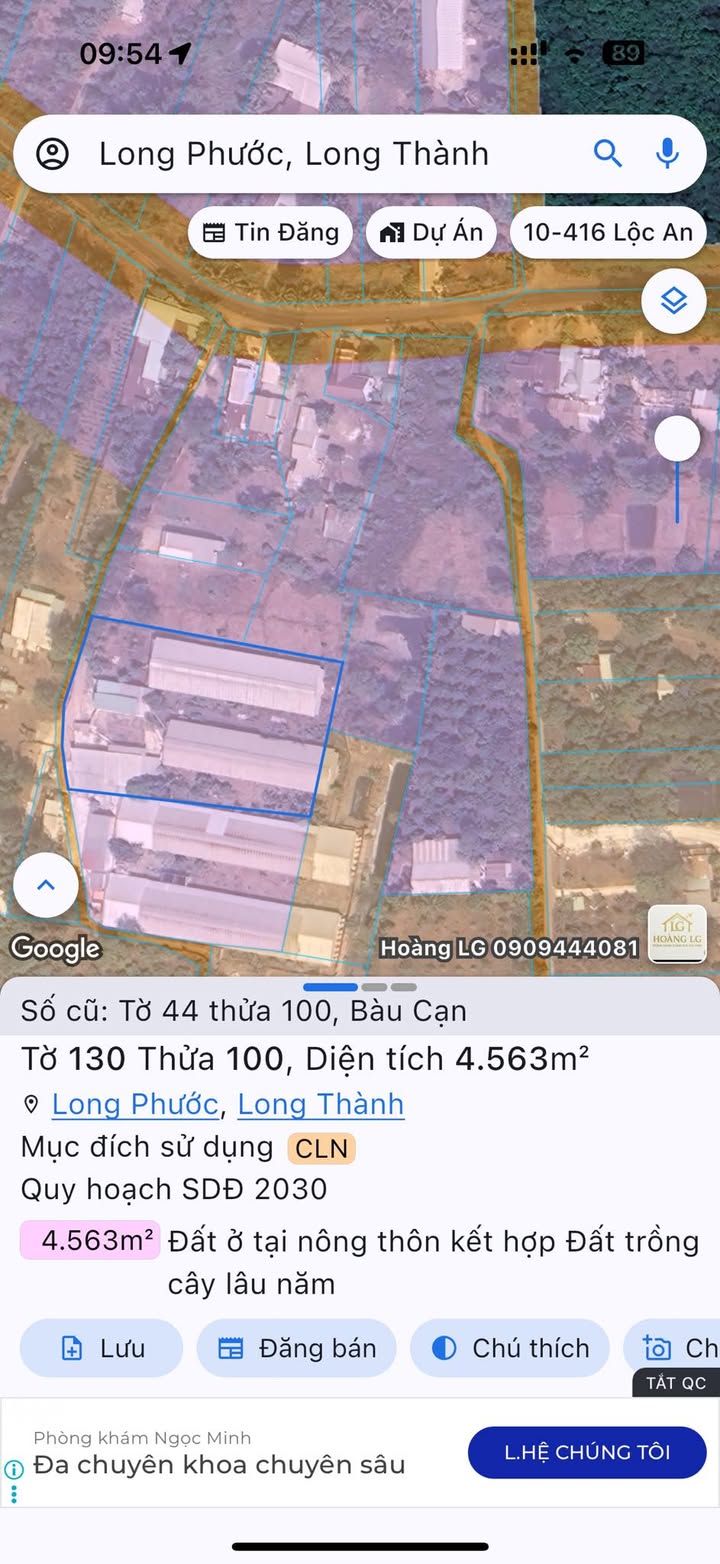 Đất nền Bàu Cạn Long Thành 16200m² giá 9 tỷ - Pháp lý rõ ràng, tiềm năng đầu tư tốt!