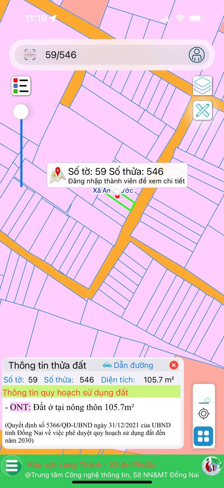 Đất nền ấp 1 xã An Phước 107m² giá 2.4 tỷ - Khu dân cư sầm uất, tiện ích đầy đủ!