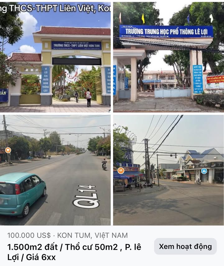 Đất thổ cư Lê Lợi, Kon Tum 1500m² giá 600 triệu - Tiềm năng phát triển lớn!