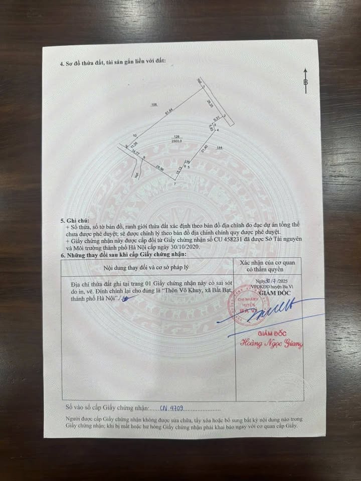 Đất nền thổ cư 300m² tại xã Bất Bạt, Ba Vì - Giá chỉ 4 triệu/m²