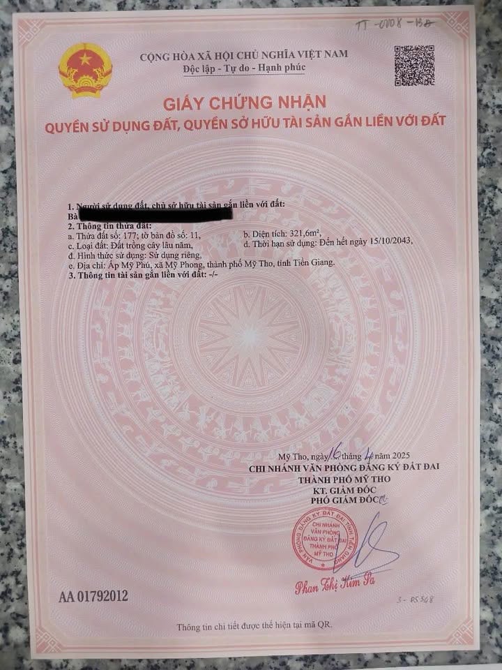 Đất nền mặt tiền đường HL 90E, TP Mỹ Tho 330m² giá 1.35 tỷ - Đầu tư sinh lời hấp dẫn!