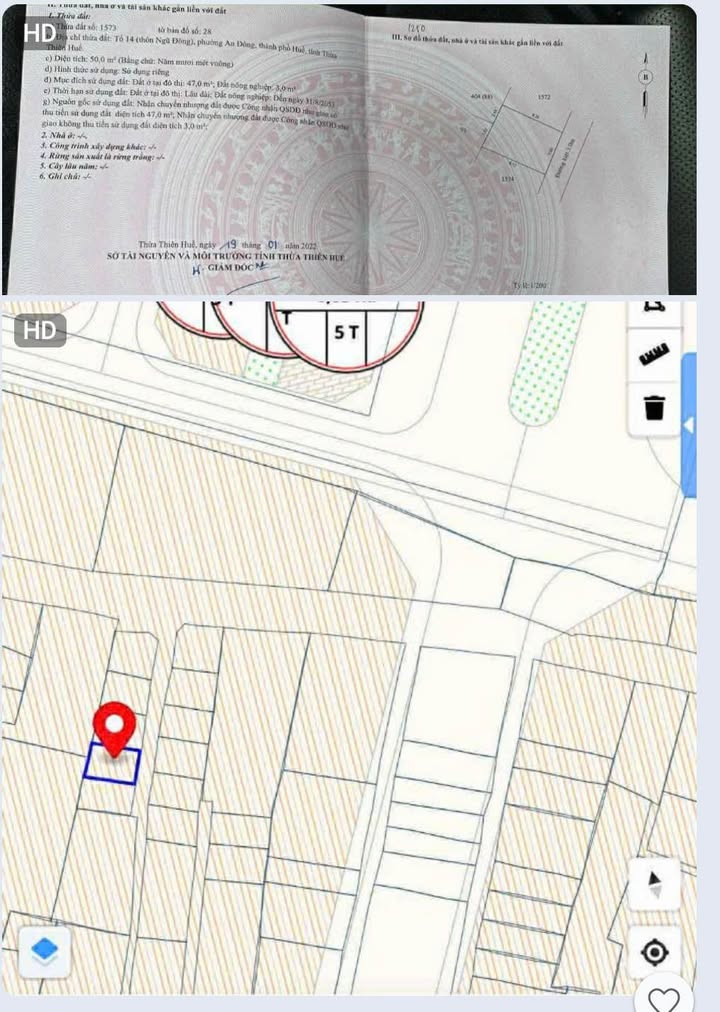 Bán Đất Kiệt Võ Nguyên Giáp, An Đông, Huế 50m² - Vị trí đắc địa gần Aeon Mall!