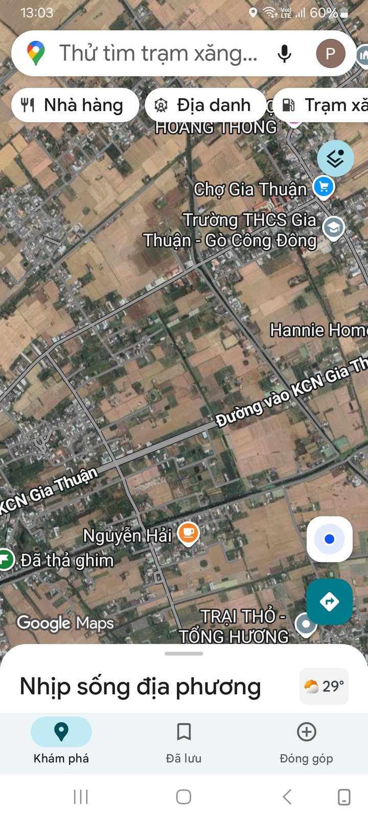 Đất nền 500m² xã Gia Thuận Gò Công Đông giá chỉ 500 triệu - Sổ hồng trao tay!