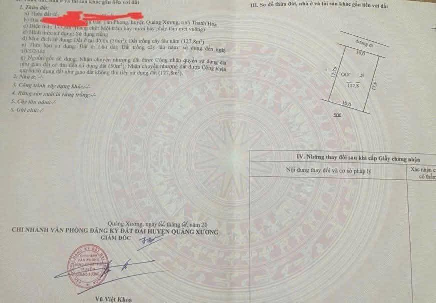 Đất nền Tân Phong 178m² giá 700 triệu - Chính chủ cần bán gấp!