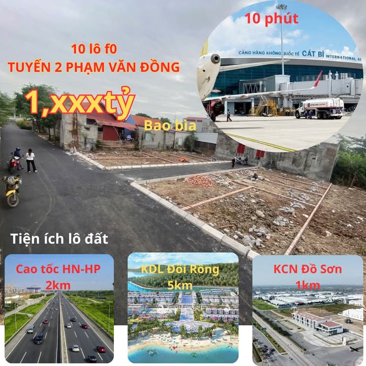 Đất nền 45m² Nam Đồ Sơn - Giá chỉ 1.39 tỷ - Cơ hội đầu tư sinh lời cực tốt!