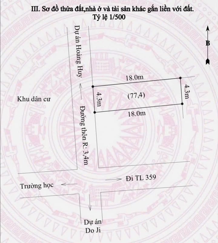 Đất nền Hoa Động Thủy Nguyên 77m² giá 2.8 tỷ - Sổ đỏ chính chủ, mặt đường thông