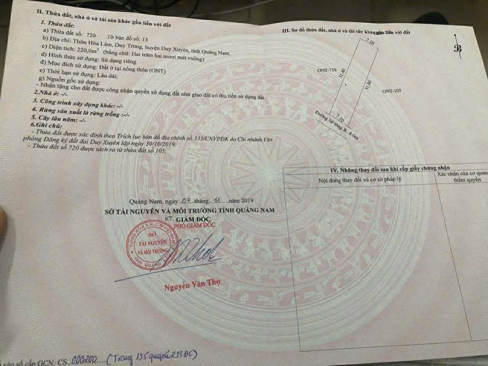 Đất nền Duy Trung Duy Xuyên 220m² giá 700 triệu - Vị trí đắc địa, không ngập lụt!