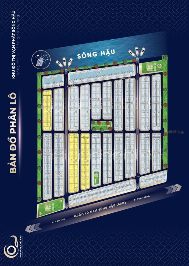 Đất nền KDC Vạn Phát Sông Hậu - Mái Dầm - 80m² giá 650 triệu - Cơ hội đầu tư tốt!