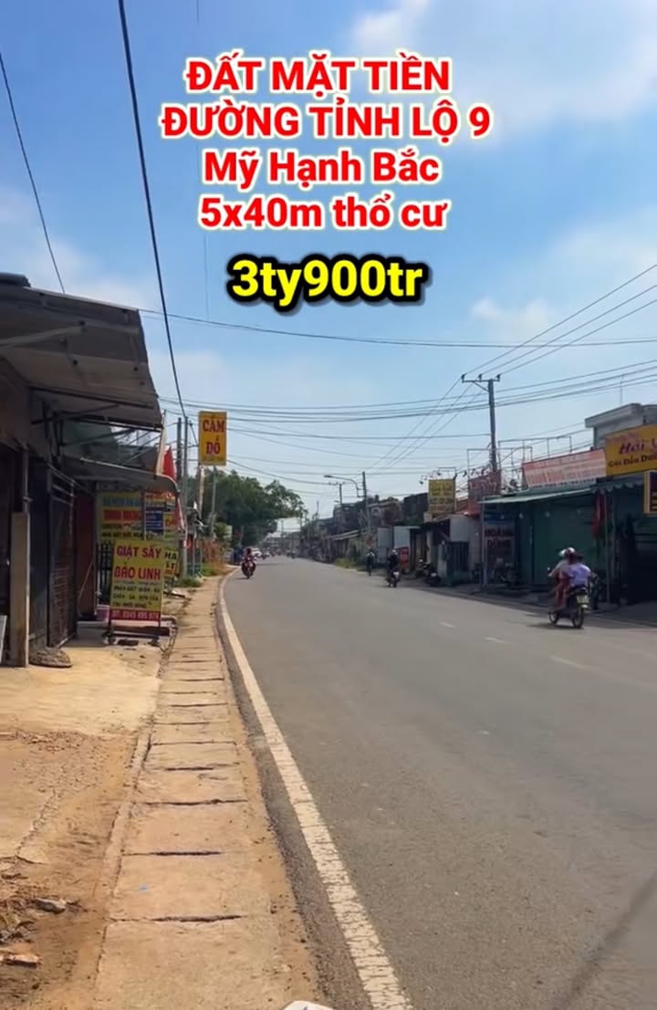 Đất mặt tiền TL9, ấp Rừng Sến, 200m² giá 3.9 tỷ - Cơ hội đầu tư hấp dẫn!