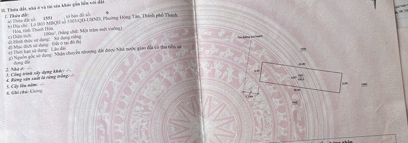 Đất nền dự án Đông Tân - 200m² giá 2 tỷ - Sổ đỏ chính chủ, không dính lỗi!