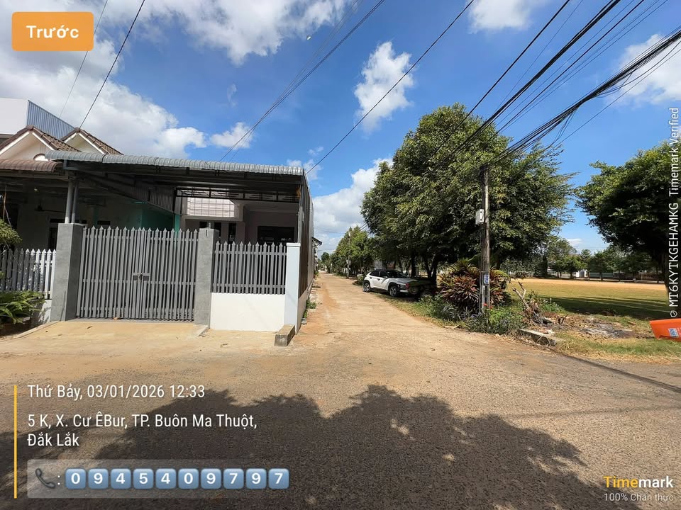 Nhà góc 2 mặt tiền đường K, Thôn 2, Buôn Ma Thuột 60m² giá 3.25 tỷ - Bán gấp, giảm 200 triệu!