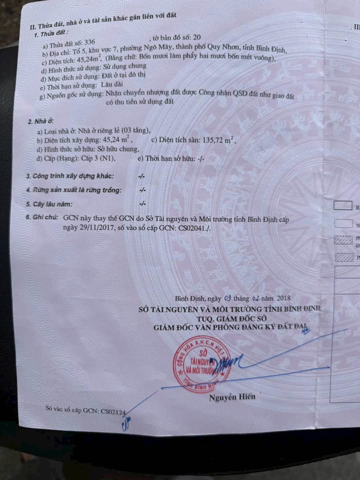 Nhà mặt tiền Hoàng Văn Thụ, Quy Nhơn 45m² giá 5.93 tỷ - Kinh doanh tuyệt vời!