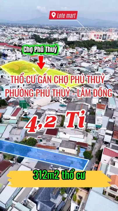 Đất thổ cư 312m² đường Mạc Đĩnh Chi, Phú Thủy, Phan Thiết - Giá chỉ 4.2 tỷ!