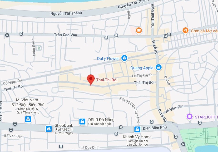 Đất mặt tiền Thái Thị Bôi, Đà Nẵng 40m² giá 5.6 tỷ - Đầu tư sinh lời tốt!