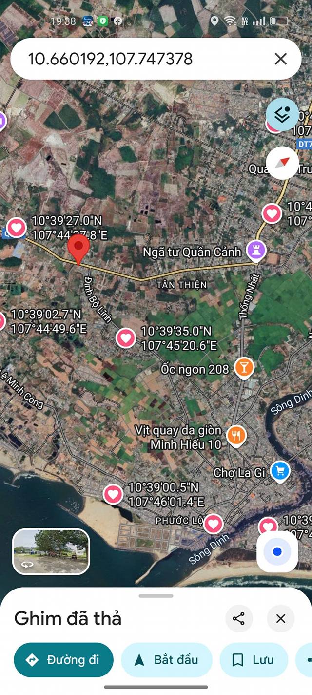 Lô đất mặt tiền đường Tôn Đức Thắng, La Gi 100m² - Cơ hội đầu tư hấp dẫn!