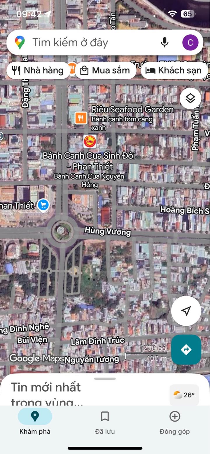 Cặp Đất FrontHouse Hùng Vương Phan Thiết 200m² giá thương lượng - Vị trí đắc địa kinh doanh sầm uất!