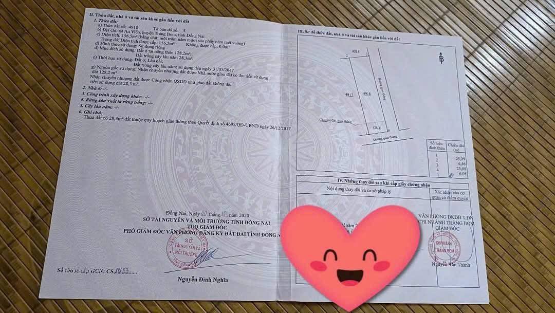 Đất nền 150m² tại ấp 4, xã An Viễn, Trảng Bom - Giá chỉ 1.1 tỷ, đầu tư sinh lời ngay!