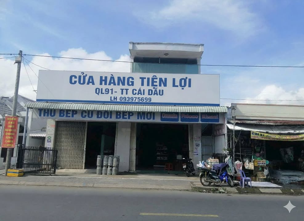 Cho thuê mặt bằng kinh doanh tại thị trấn Cái Dầu, An Giang - Diện tích 324m², vị trí đắc địa!