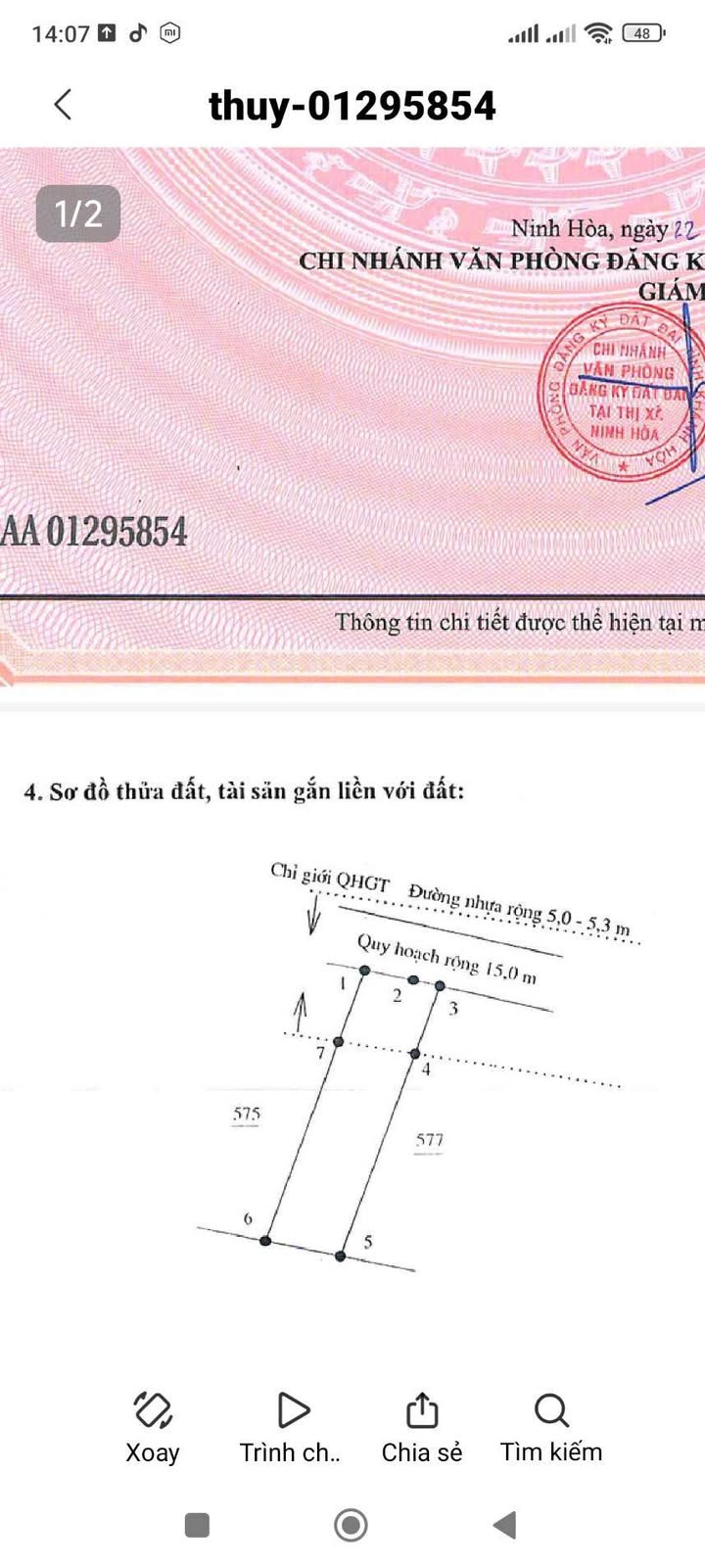 Lô đất biển Dốc Lết Ninh Hòa 236m² giá 6 tỷ - Cách biển chỉ vài bước chân!