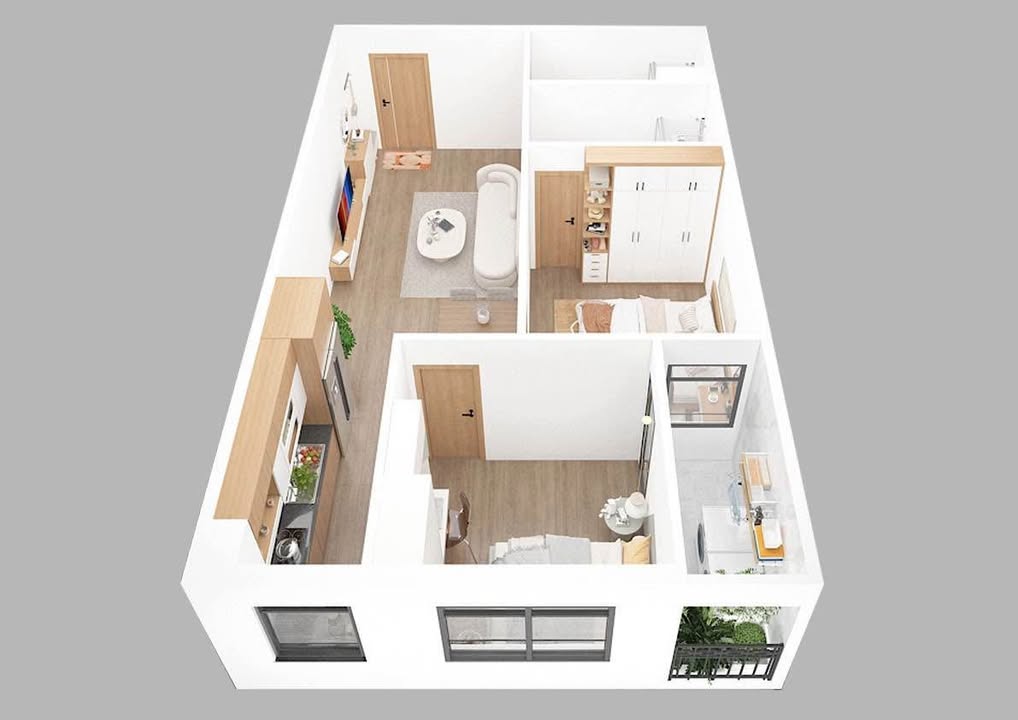 Chung cư The Ori Garden Đà Nẵng 60m² giá 1.5 tỷ - View đẹp, bàn giao ngay!