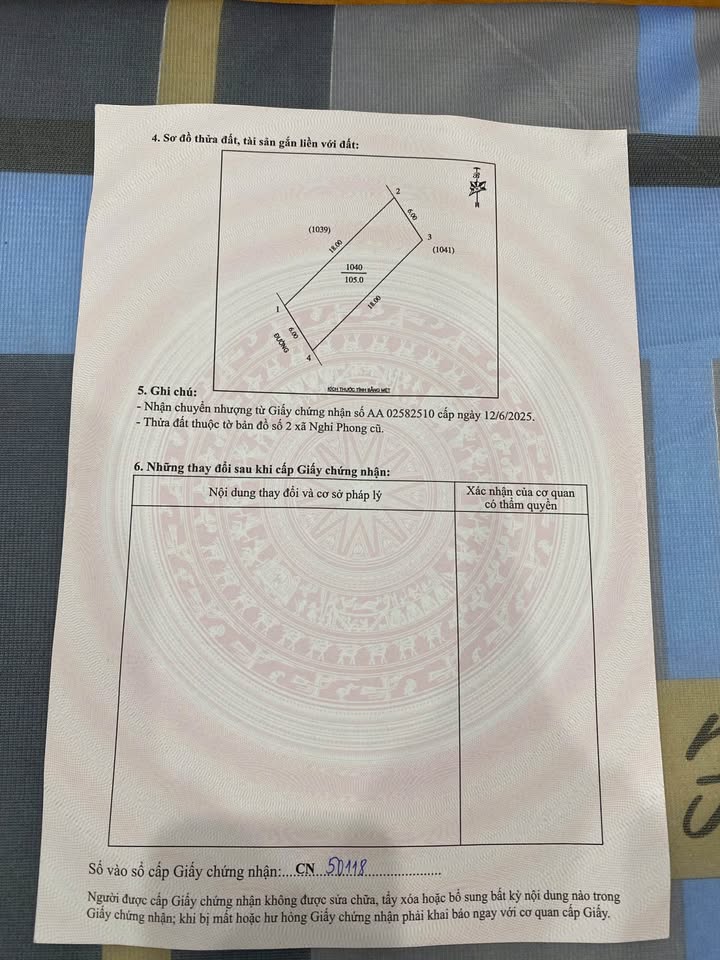 Đất Nghi Phong Vinh 105m² giá 2 tỷ - Đường rộng, tiện lợi!