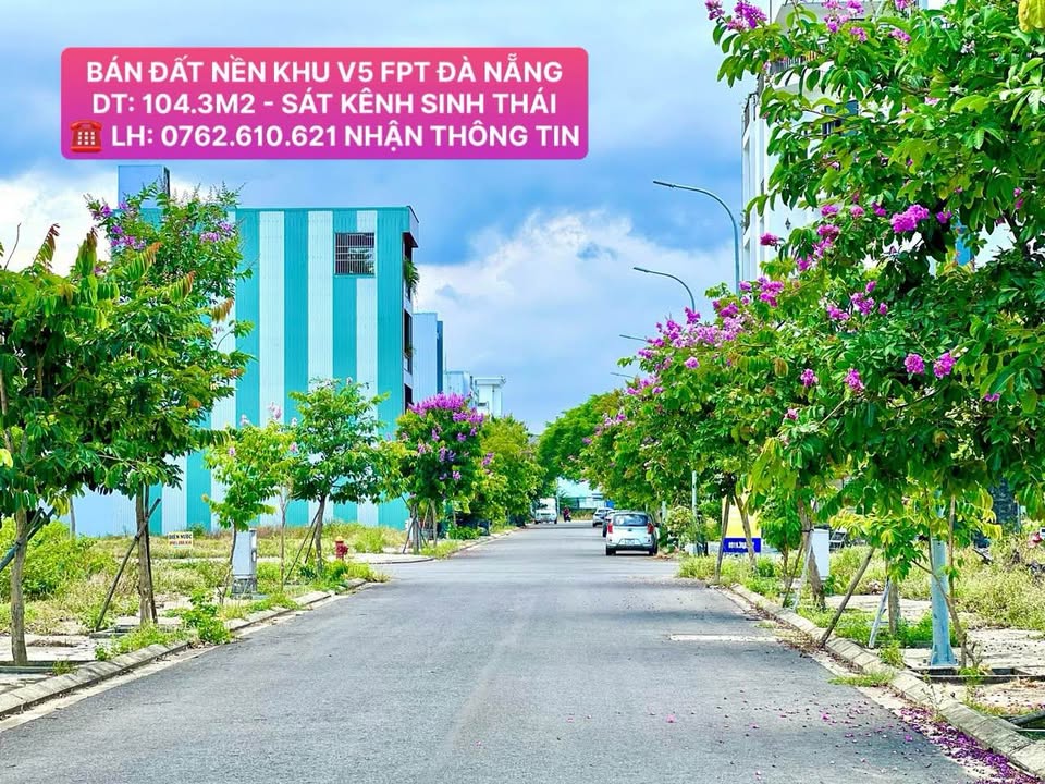 Đất nền Khu V5 FPT Đà Nẵng 104.3m² giá 5.4 tỷ - Cơ hội đầu tư lý tưởng!