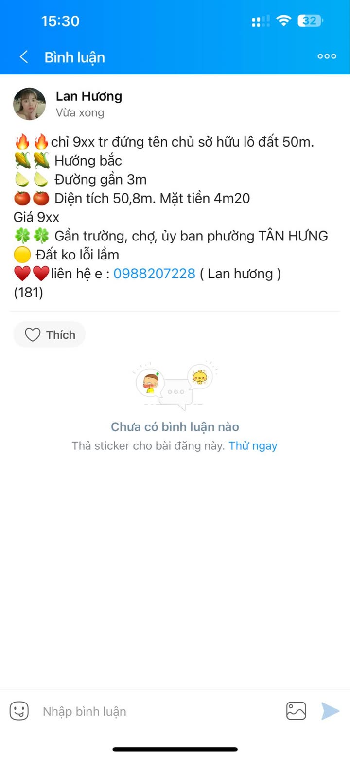 Đất nền tại Tân Hưng, Hải Dương 50.8m² giá 9xx triệu - Sổ đỏ chính chủ!