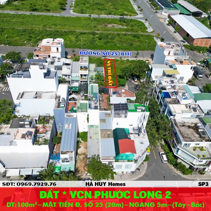 Đất VCN Phước Long 2 Nha Trang 100m² giá 8.6 tỷ - Mặt tiền đường số 25