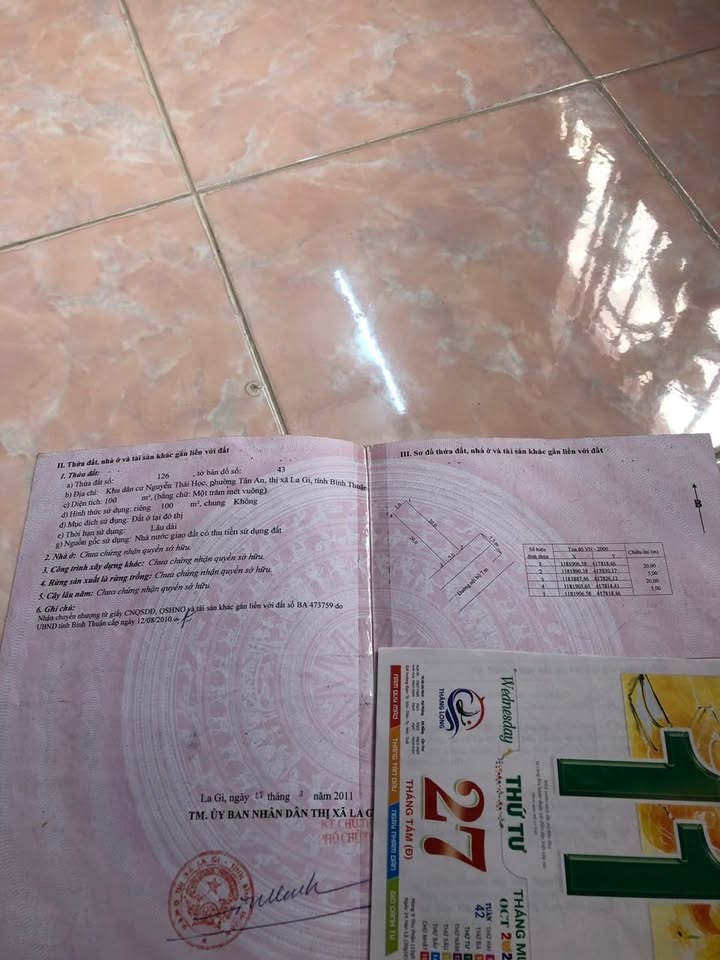 Đất thổ cư 100% tại Tân An, La Gi, 100m² giá 2 tỷ - Cơ hội đầu tư tuyệt vời!