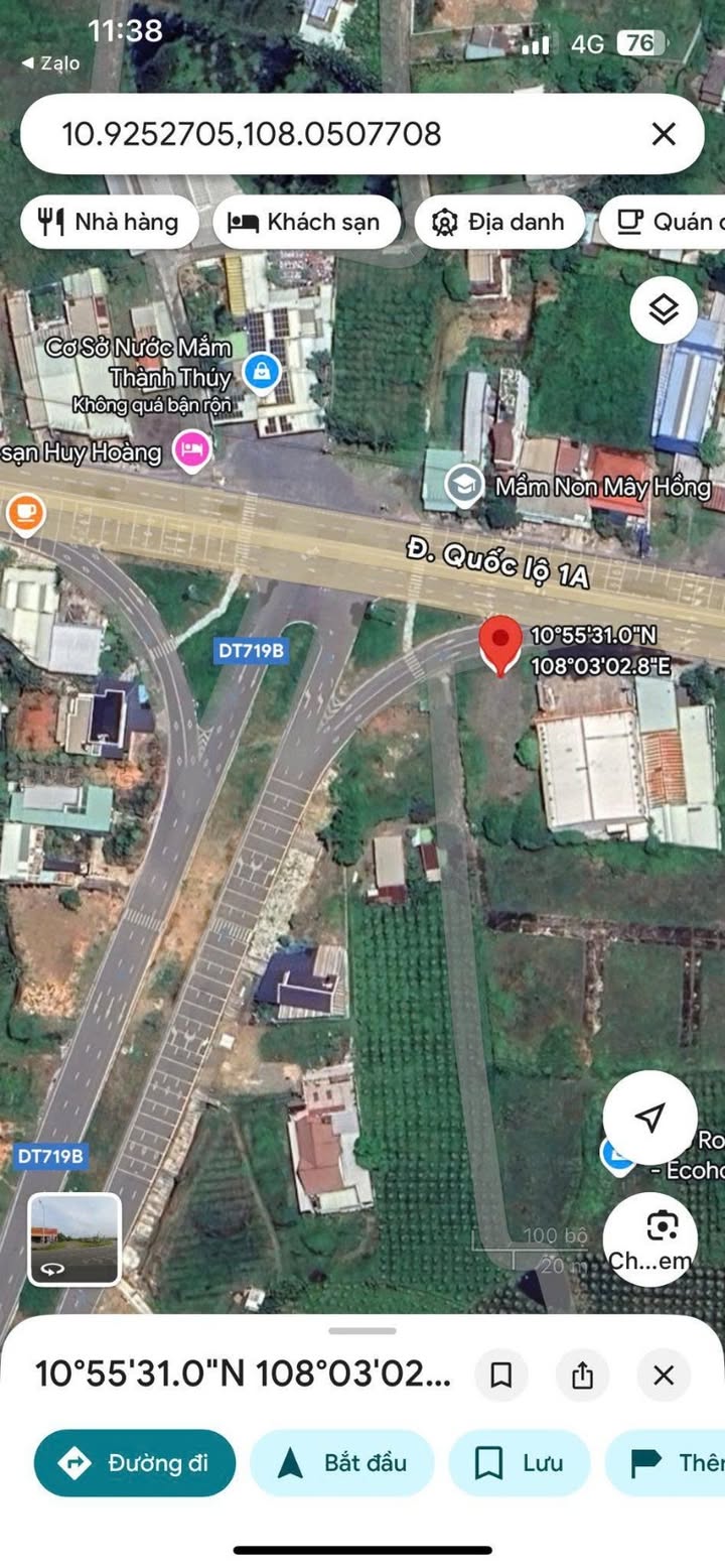 Đất nền mặt tiền Quốc lộ 1A - Hàm Mỹ 1.035m² giá 1x tỷ - Tiềm năng sinh lời vượt trội!