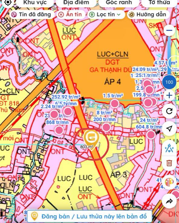 Nhà riêng Bến Lức 1067m² giá 4.5 tỷ - Đường rộng ô tô vào tận nơi!