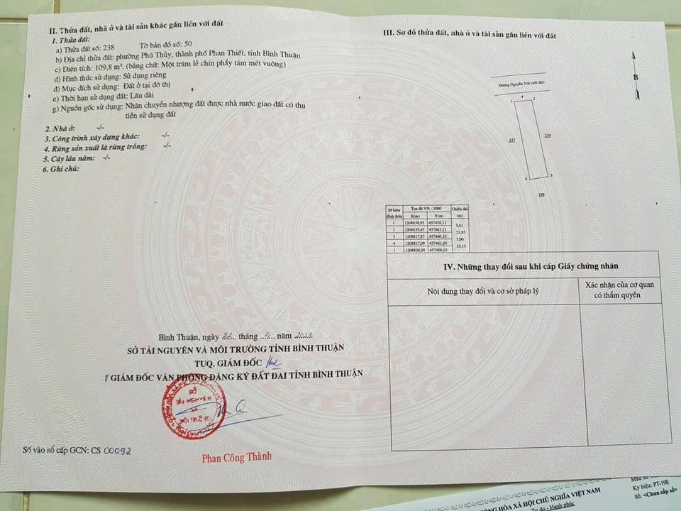 Đất nền Ocean Dunes Phố Biển Phan Thiết 109m² giá 5.5 tỷ - Đối diện Trường Nguyễn Trãi!