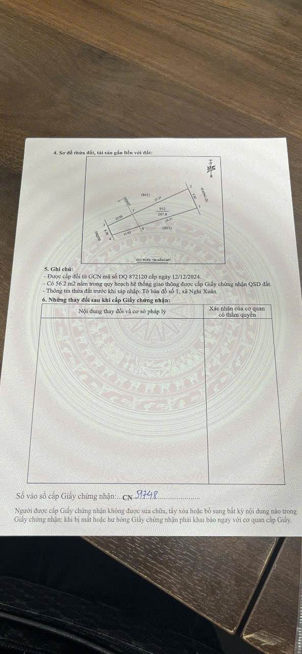 Đất nền mặt đường Phúc Thọ, Nghi Lộc 247m² giá 6.486 tỷ - Cơ hội đầu tư tuyệt vời!