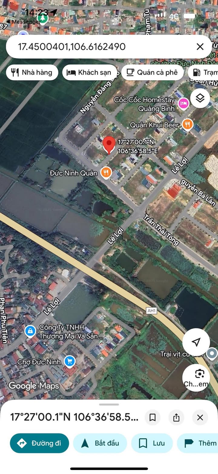 Đất nền dự án Tây Bắc Lê Lợi 140m² giá 3 tỷ - Hướng Đông, vị trí đẹp