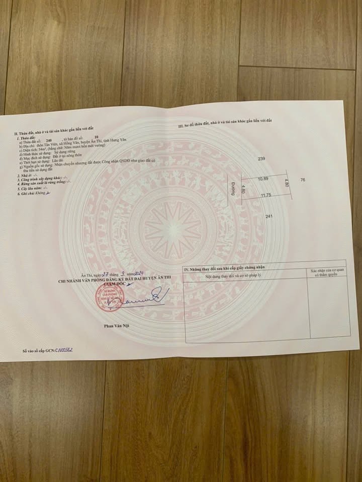 Đất nền Hồng Quang Ân Thi 54m² giá 900 triệu - Đầu tư sinh lời ngay!