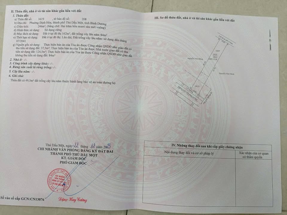 Đất nền Chánh Hiệp, TP Hồ Chí Minh 480m² giá 7.2 tỷ - Đầu tư sinh lời ngay!