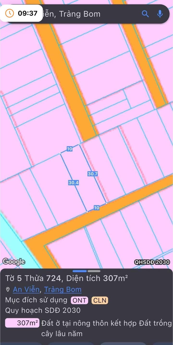 Đất thổ cư 300m² xã An Viễn, Trảng Bom - Sổ đỏ chính chủ, giá chỉ 3 tỷ!