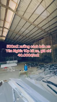 Cho thuê xưởng 500m² tại KCN Phú Nghĩa, Chương Mỹ - Giá chỉ 20 triệu/tháng!
