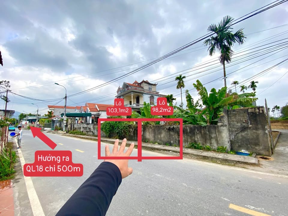 Đất nền trục chính Tân Yên, Hoàng Quế, Đông Triều 103m² giá 1,2 tỷ - Kinh doanh thuận lợi!