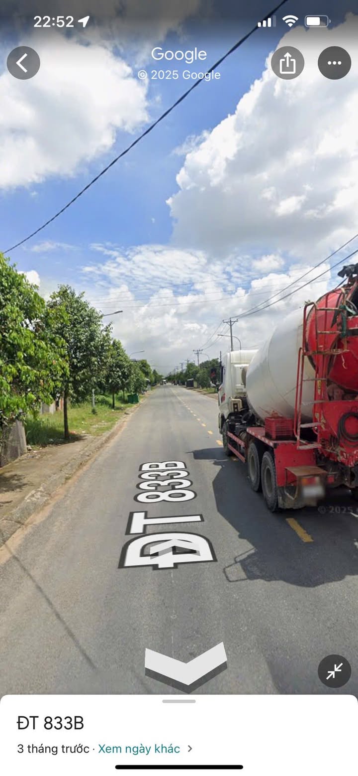 Đất nền 942m² mặt tiền đường 833B xã Long Hiệp - Pháp lý rõ ràng, giá 13 tỷ