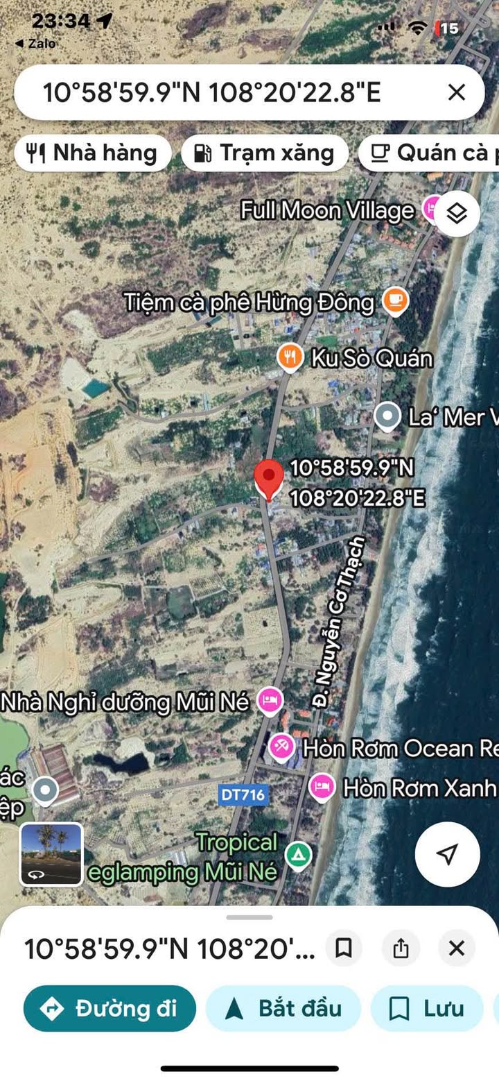 Đất mặt tiền Xuân Thủy Mũi Né 1262m² giá 10.5 tỷ - Đầu tư sinh lời ngay!