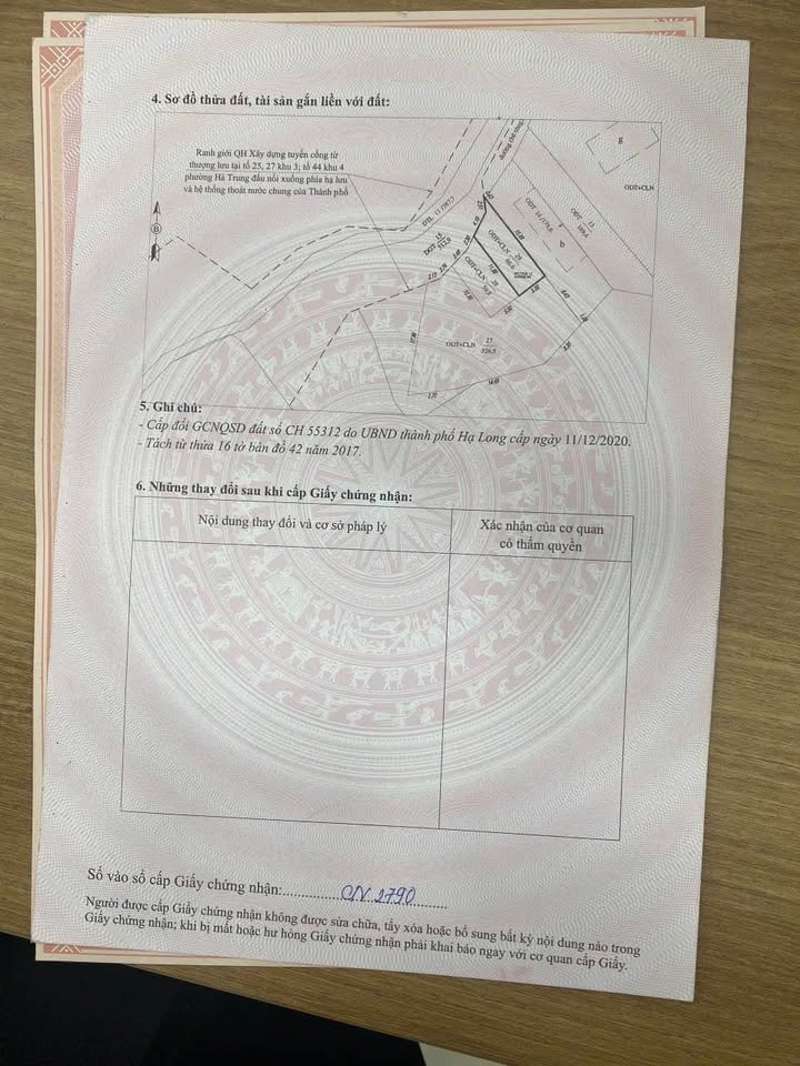 Bán đất thổ cư tại ngõ 295 Hà Trung, Hạ Long 66.6m² - Hướng Tây Nam, giá thỏa thuận!