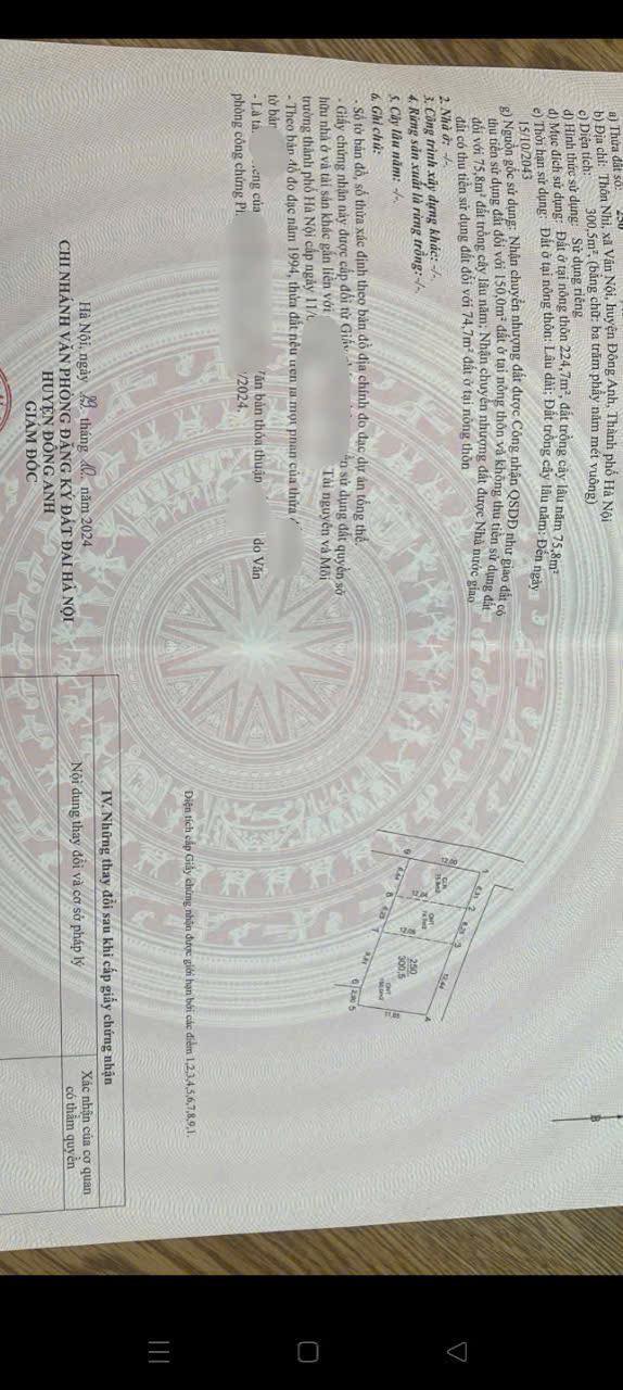 Đất nền Vân Trì, Vân Nội 300m² - Lô góc tiềm năng đầu tư