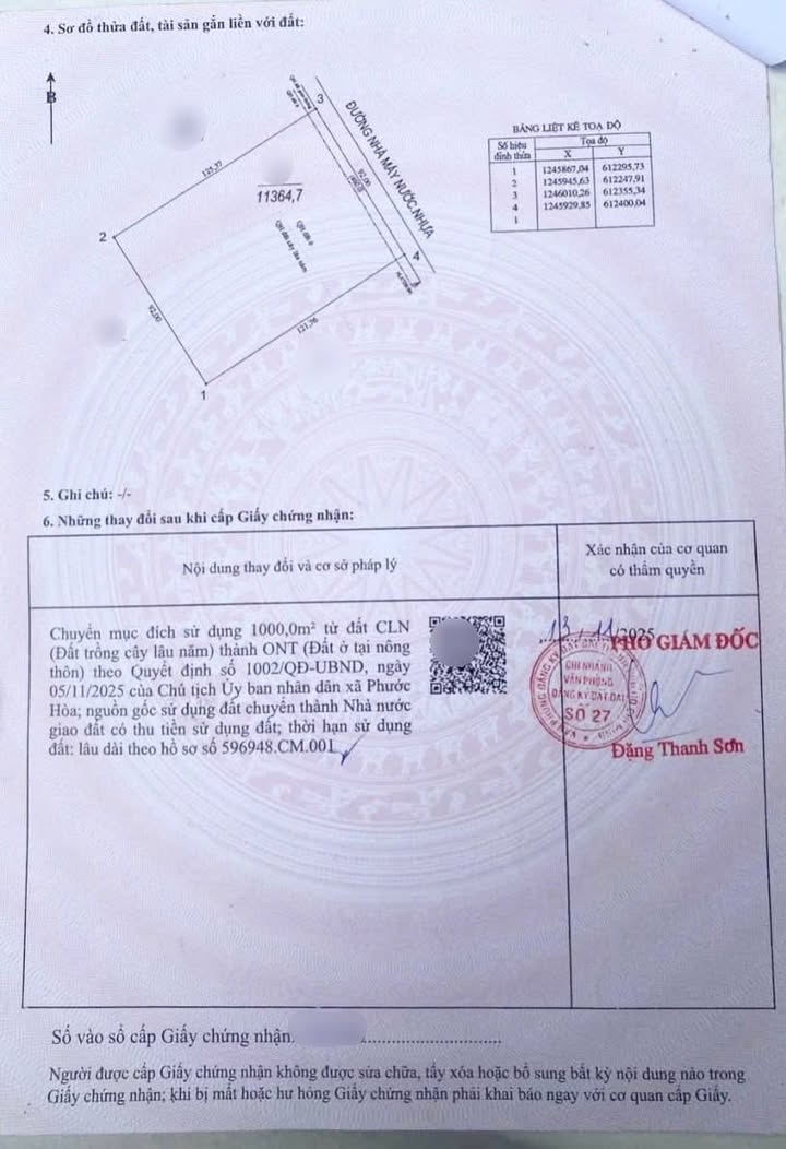 Đất nền Vĩnh Hòa Phú Giáo 11.364m² giá 2 tỷ - Đầu tư sinh lời ngay!