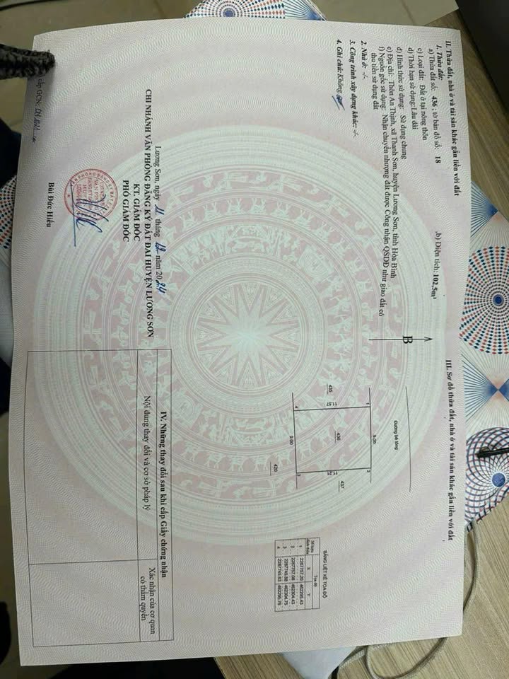 Đất thổ cư Thanh Sơn Lương Sơn 102,5m² giá 680 triệu - Sổ đỏ chính chủ!