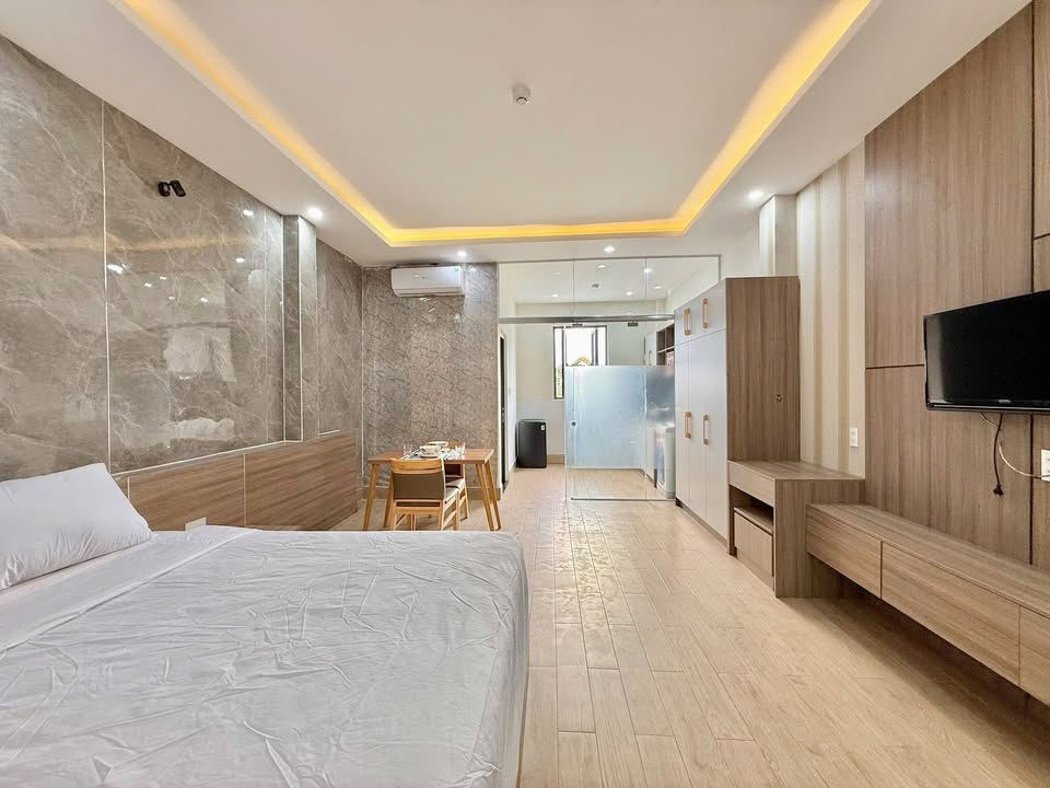 Căn hộ cho thuê tại Đà Nẵng 1PN - View cầu Rồng đẹp mắt, trống ngay!