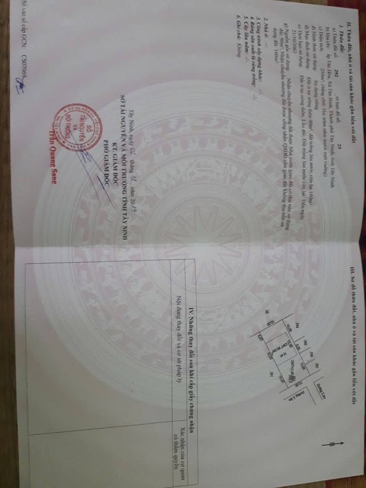 Đất thổ cư 250m² hẻm 33 đường Trần Văn Trà, Tân Bình - Giá chỉ 900 triệu!