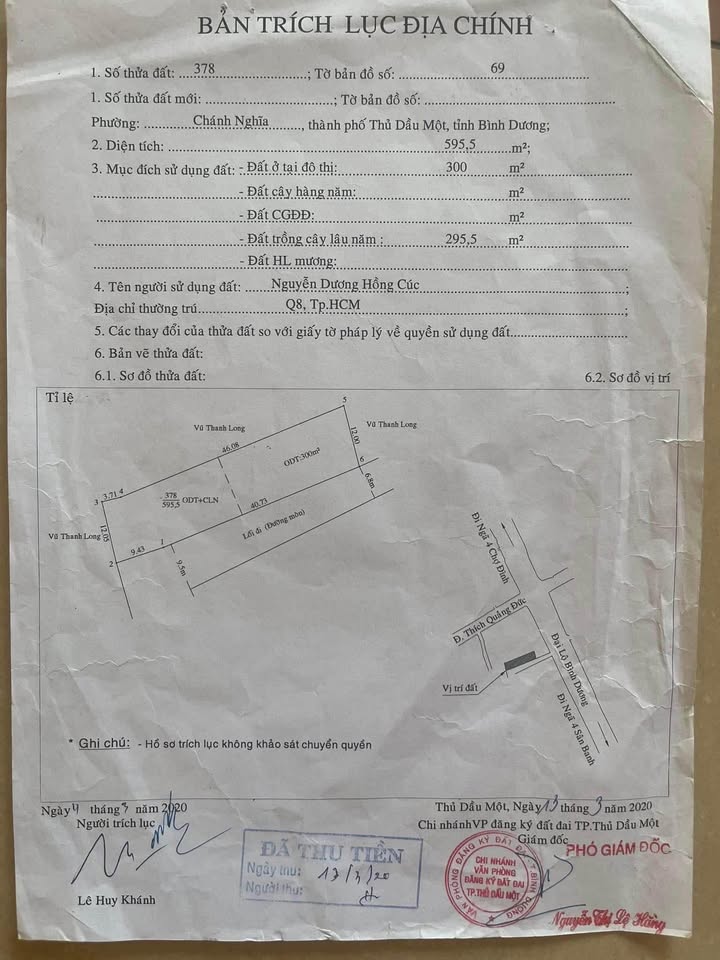 Đất nền Thủ Dầu Một 595m² giá 32.74 tỷ - Mặt tiền 50m, phân lô tách thửa tự do!
